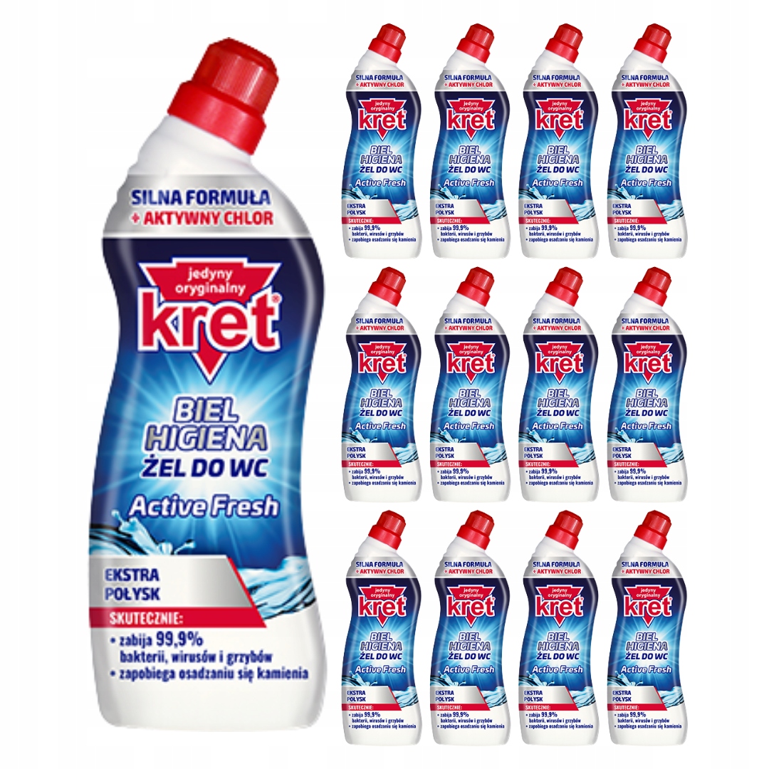 Kret Wc Gel White Hygiene Active Fresh 750ml