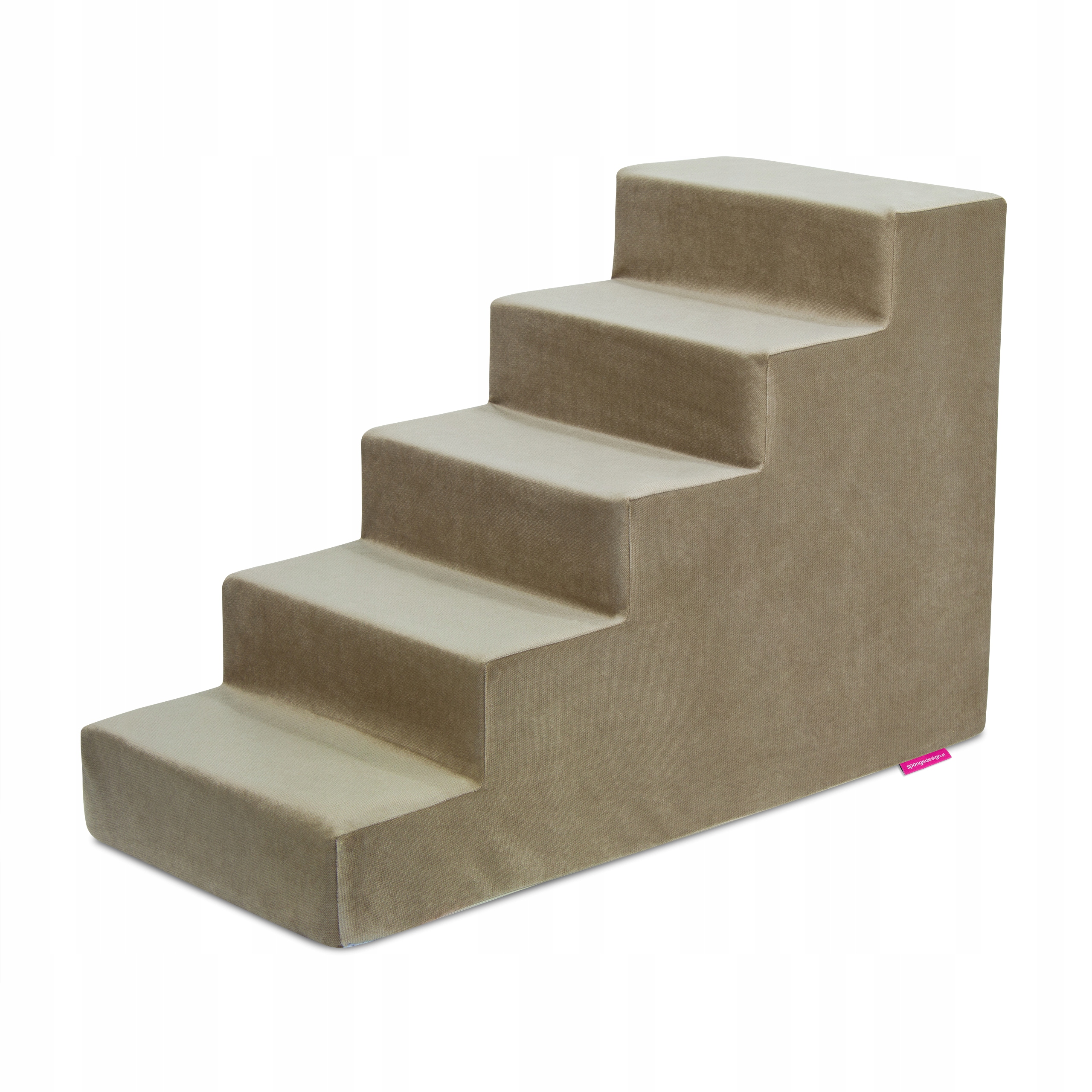 Schodki dla małego pieska lub kotka 5 stopni brązowe 50cm