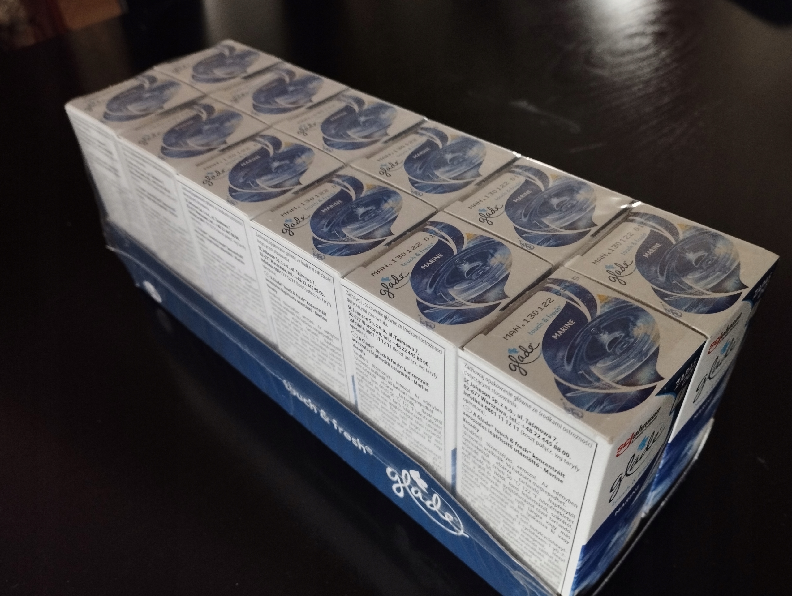 Osvěžovač Glade Touch sprej Marine Mořský 12 x 10 ml