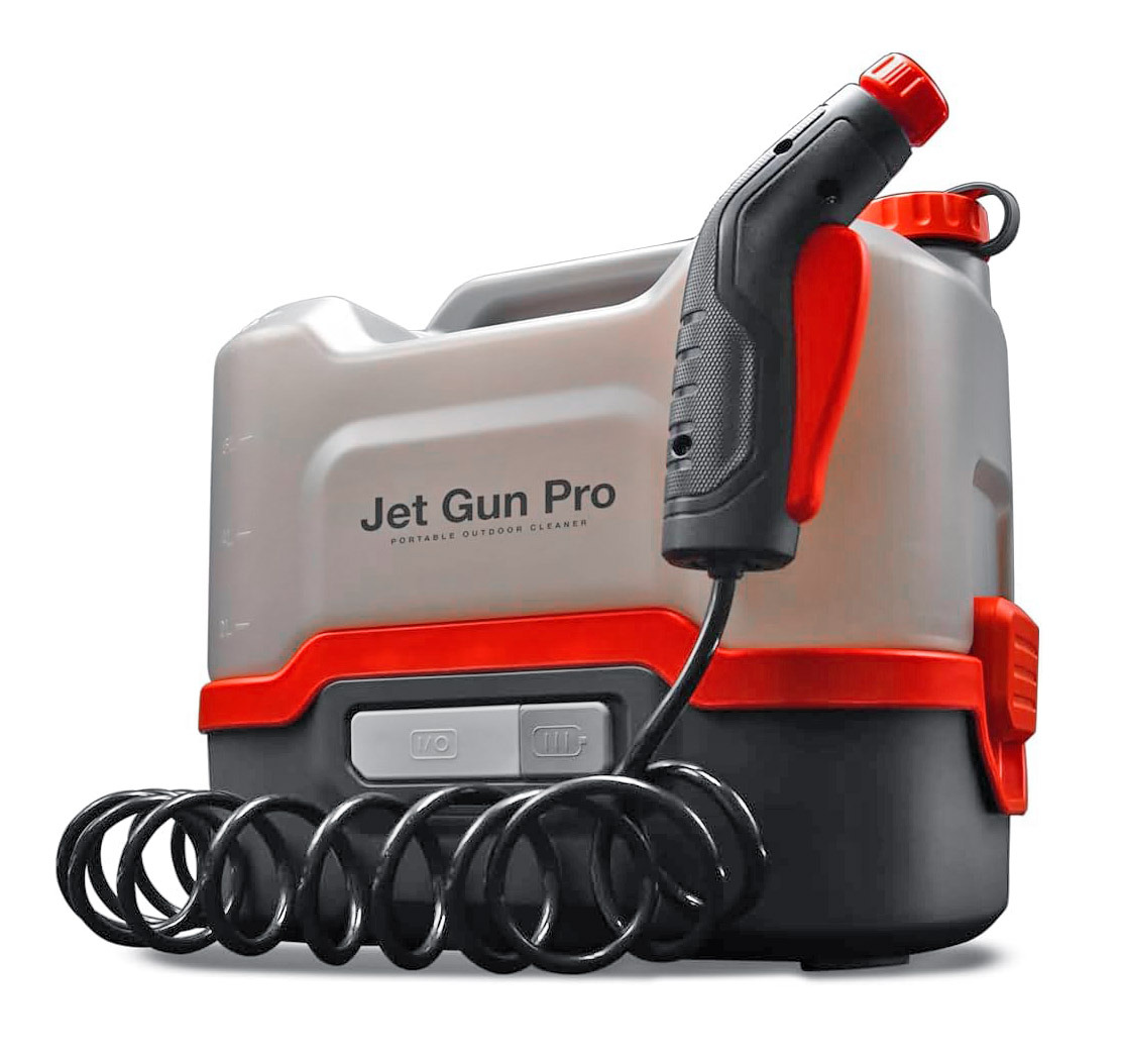 Přenosný akumulátorový tlakový čistič Jet Gun Pro se zásobníkem vody vapka