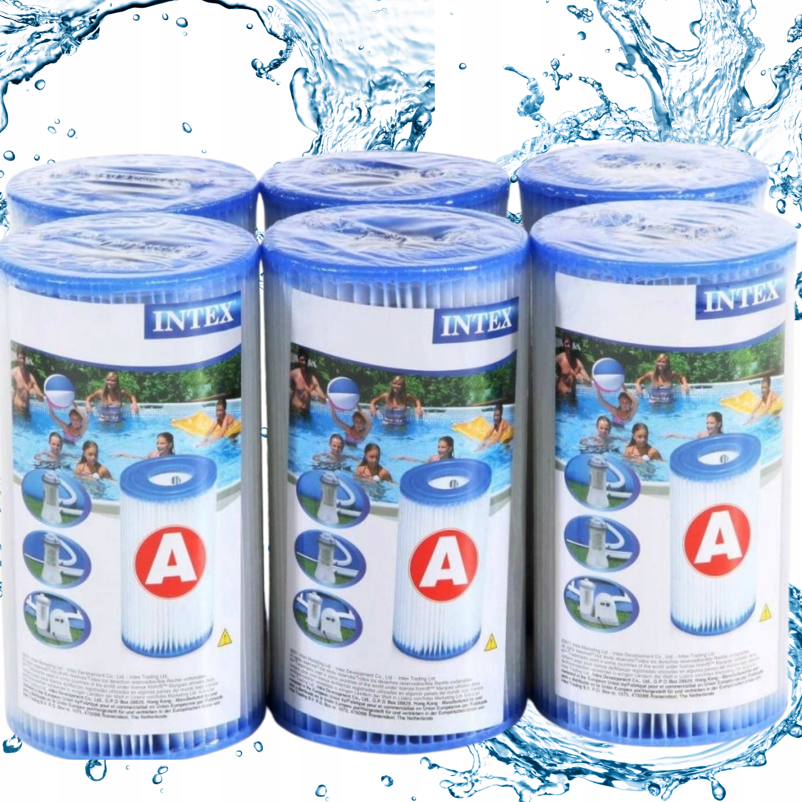 Filtr Do Basenu Basenowy Typu A Filtr A Do Pompy Intex 29000 6 sztuk