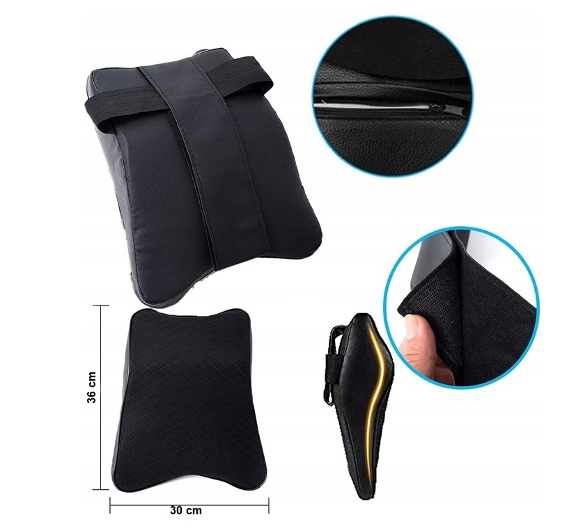 PODUSZKA NA ZAGŁÓWEK POD SZYJĘ GŁOWĘ DO SAMOCHODU KOMFORTOWA MIĘKKA Waga produktu z opakowaniem jednostkowym 0.4 kg