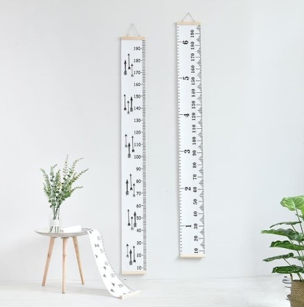 Мерка роста холст настенный 20x200cm числа