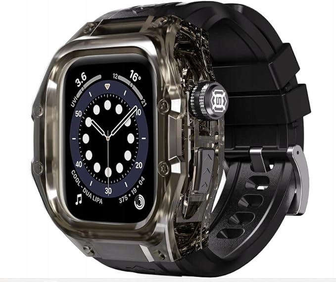 Wodoodporna obudowa kompatybilna z Apple Watch Series 10 46 mm czarna
