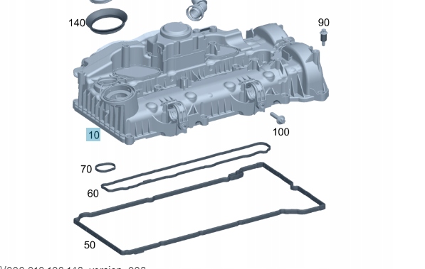 POKRYRWA GŁOWICY CYLINDRA MERCEDES A6540167200