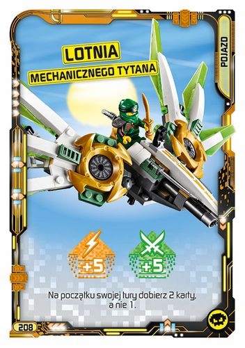 Karta Lego Ninjago Seria 5 Lotnia tytana 208