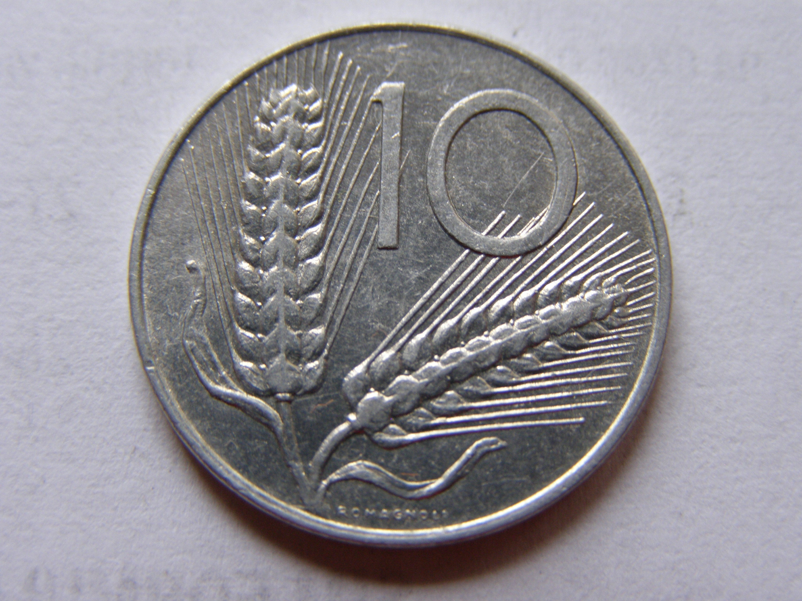 WŁOCHY ITALIA 10 LIRA 1976 ROK !!!!!!!!!!!!!! 0512
