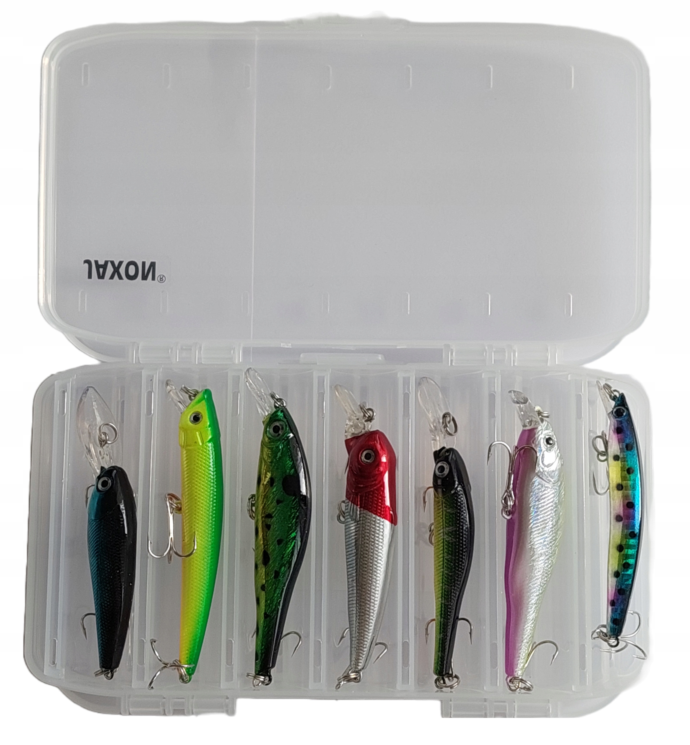 

Zestaw 7 x wobler na Spinning Pudełko Jaxon Okoń