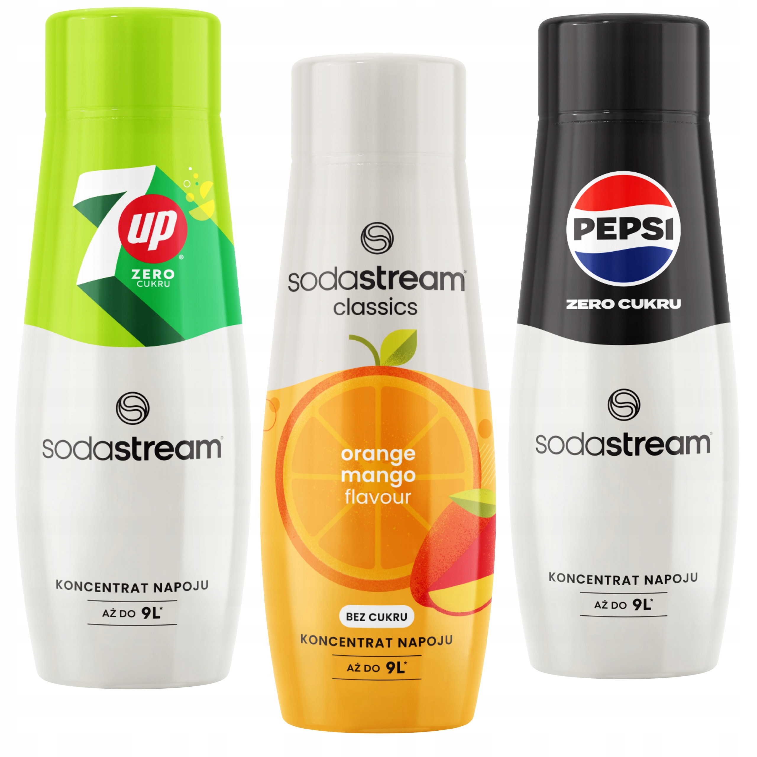 Levně Sirupy SodaStream: 7UpFREE OrangeMango PepsiMax