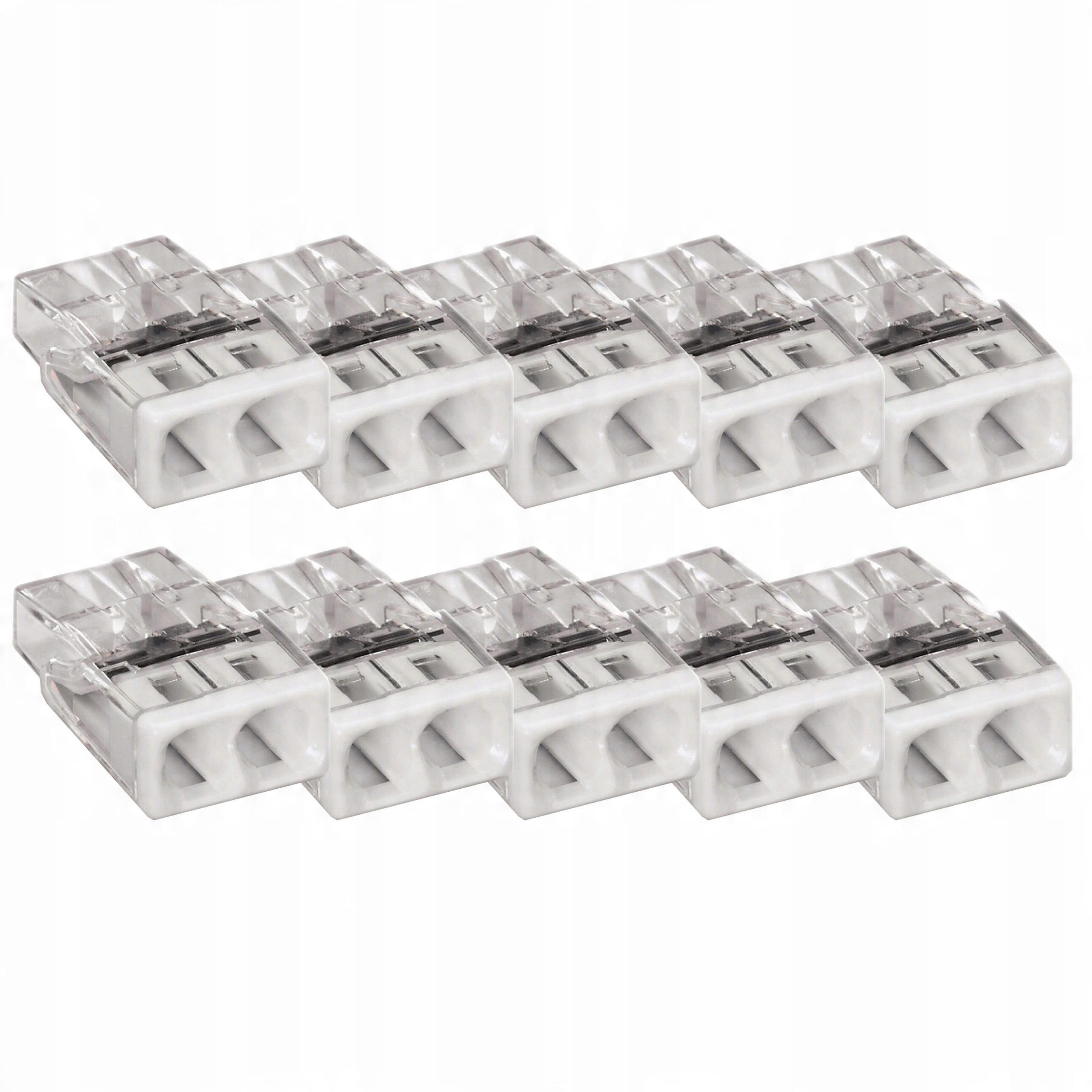 

10x Szybkozłączka Wago Compact 2x0,5-2,5 mm2