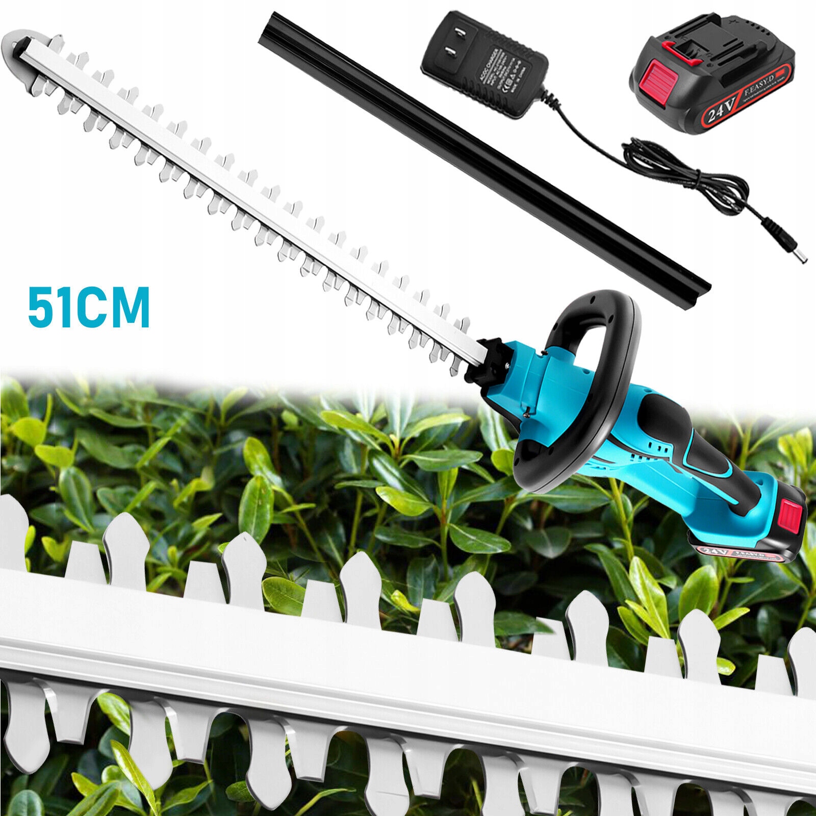 Elektrické Nůžky Na Živý Plot Keřů Větví Zahradní nůžky 800 W 51 cm