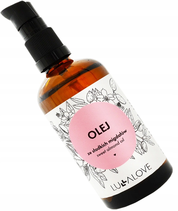 LULLALOVE OLEJEK ZE SŁODKICH MIGDAŁÓW POMPKA 100ML