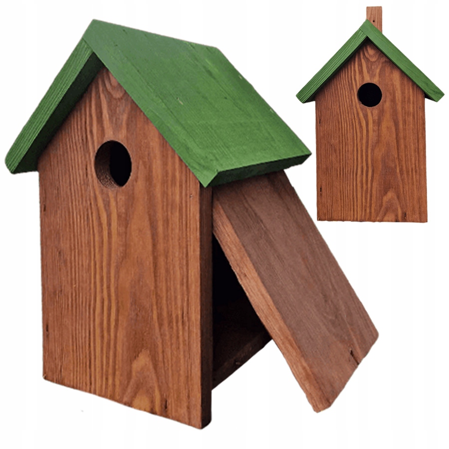 

Budka Lęgowa Domek Karmnik dla ptaków z drewna