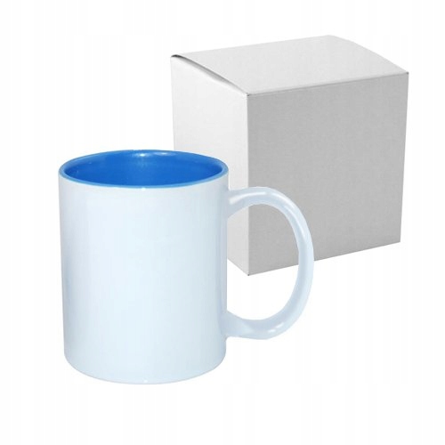 Kubek 330ml z MorskoNiebieskim Wnętrzem Sublimacja Marka inny