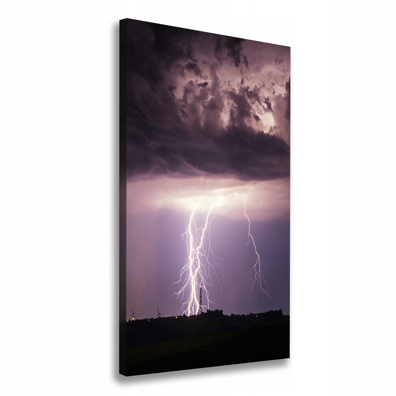 

Foto obraz na płótnie Burza z piorunami 50x100 cm
