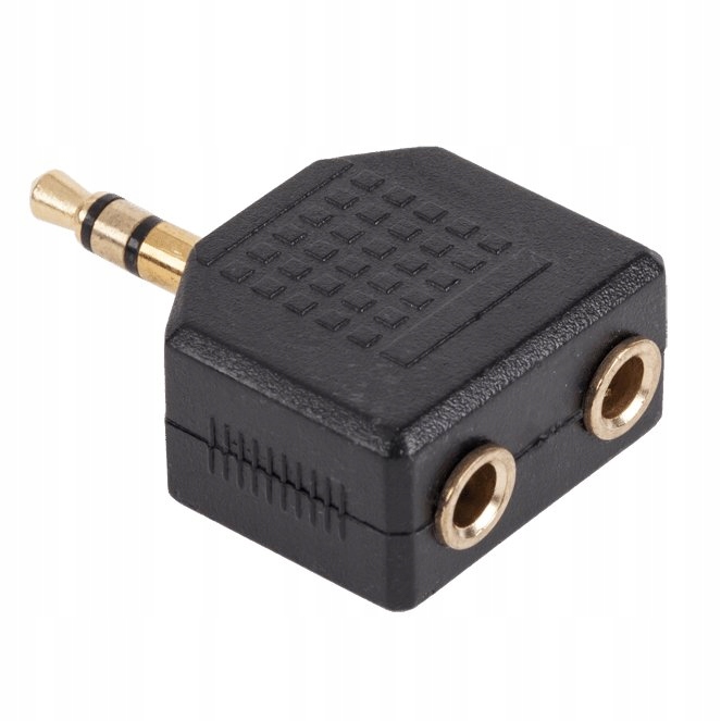 PRZEJŚCIÓWKA ADAPTER WTYK MINI JACK 3,5 2x GNI 3,5