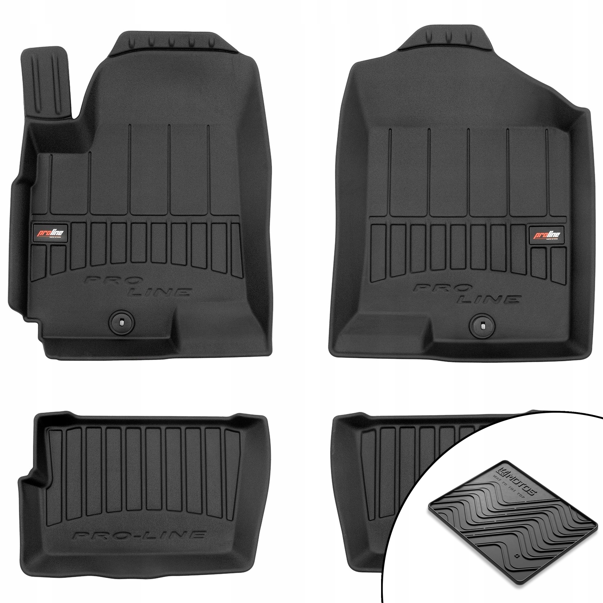 Gumové 3D koberce Kia Soul I 2008-2013 rohož bonus