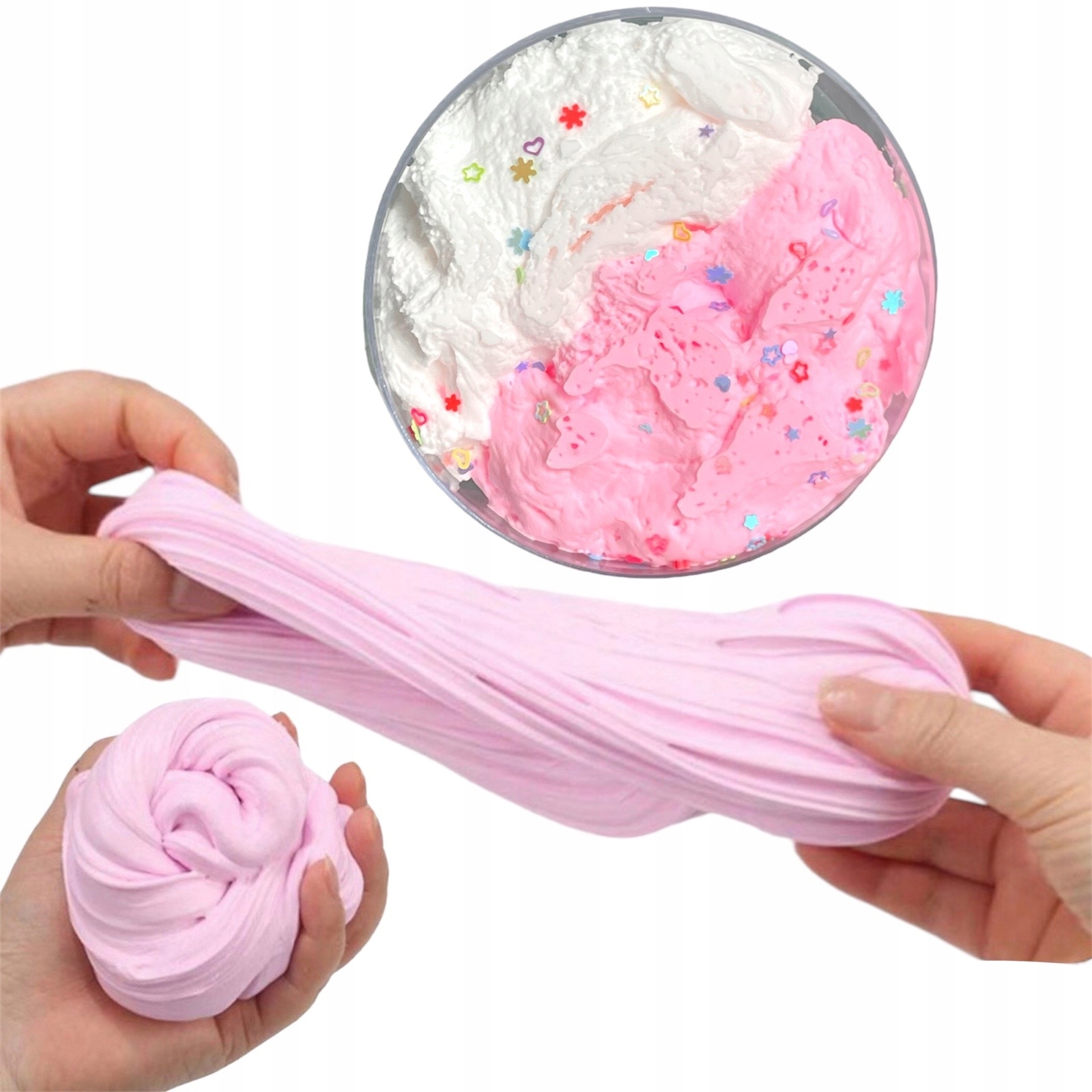 SLIME GLUTEK MASA SENSORYCZNA PIANKOWA FLUFFY SLIME PIANKA
