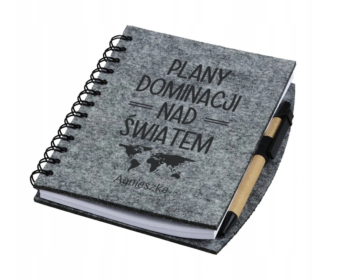 

Notes pamiętnik ekologiczny personalizowany grawer