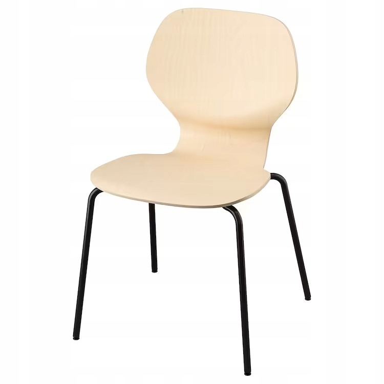 Ikea Sigtrygg Stolička, breza/Sefast čierna