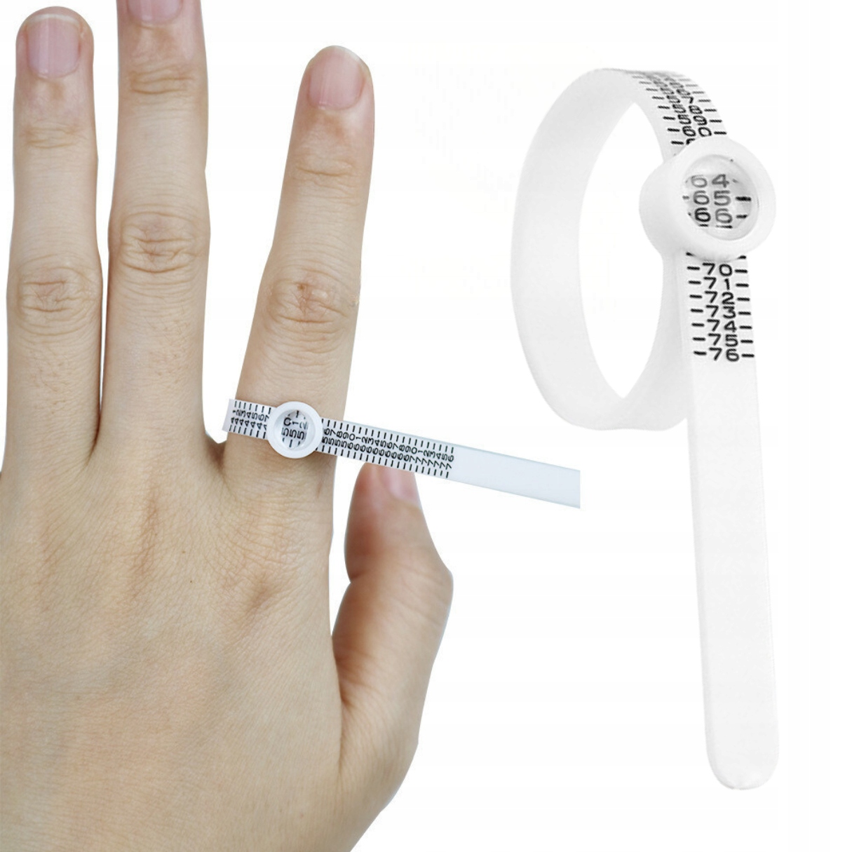 MOCNA MIARKA JUBILERSKA NA PALEC MULTISIZER DO PIERŚCIONKA OBRĄCZKI MIARA