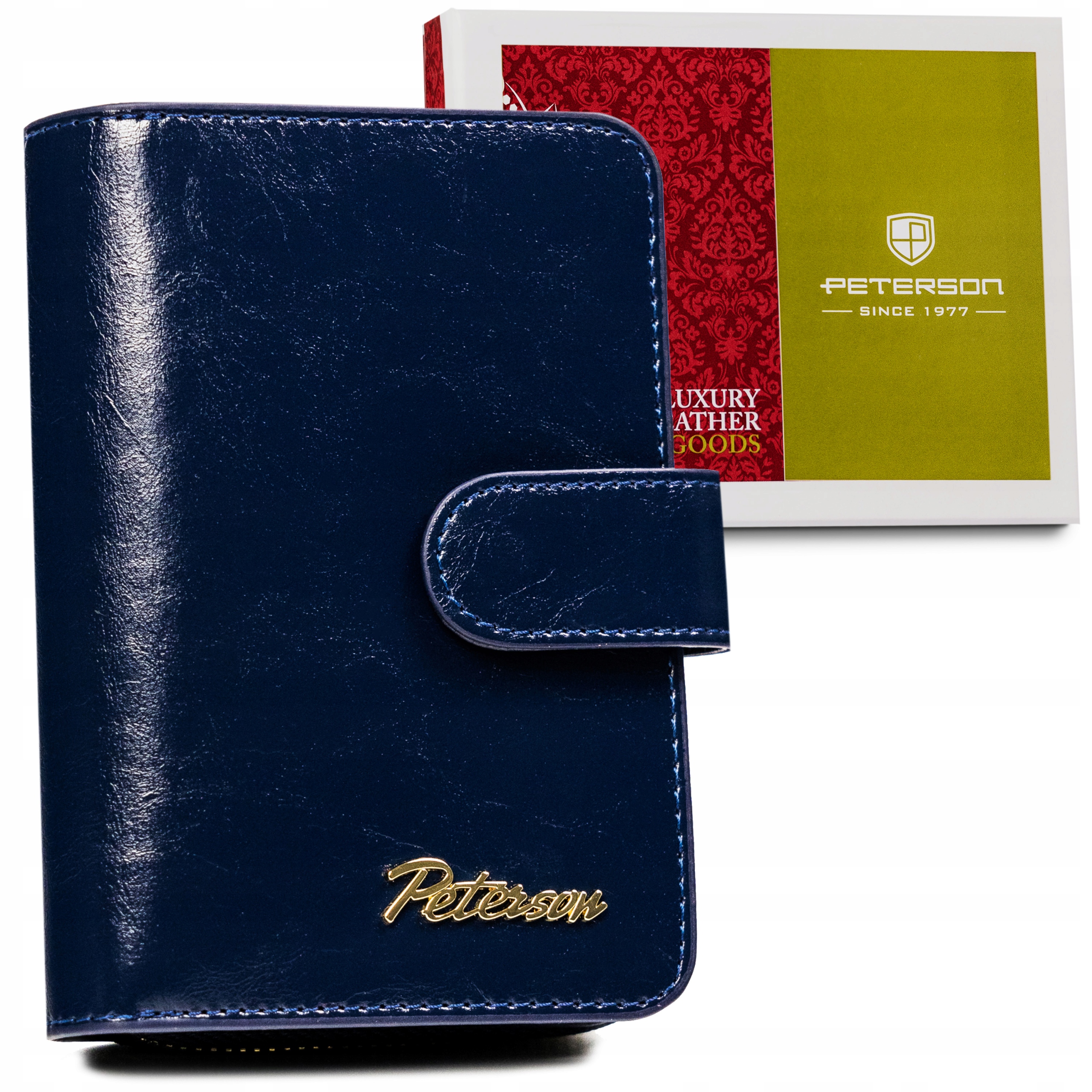 

Peterson damski portfel skóra naturalna zatrzask