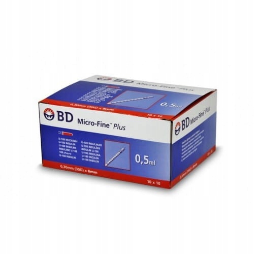 

Bd Micro-Fine strzykawki insulinowe 0,5ml 100szt.