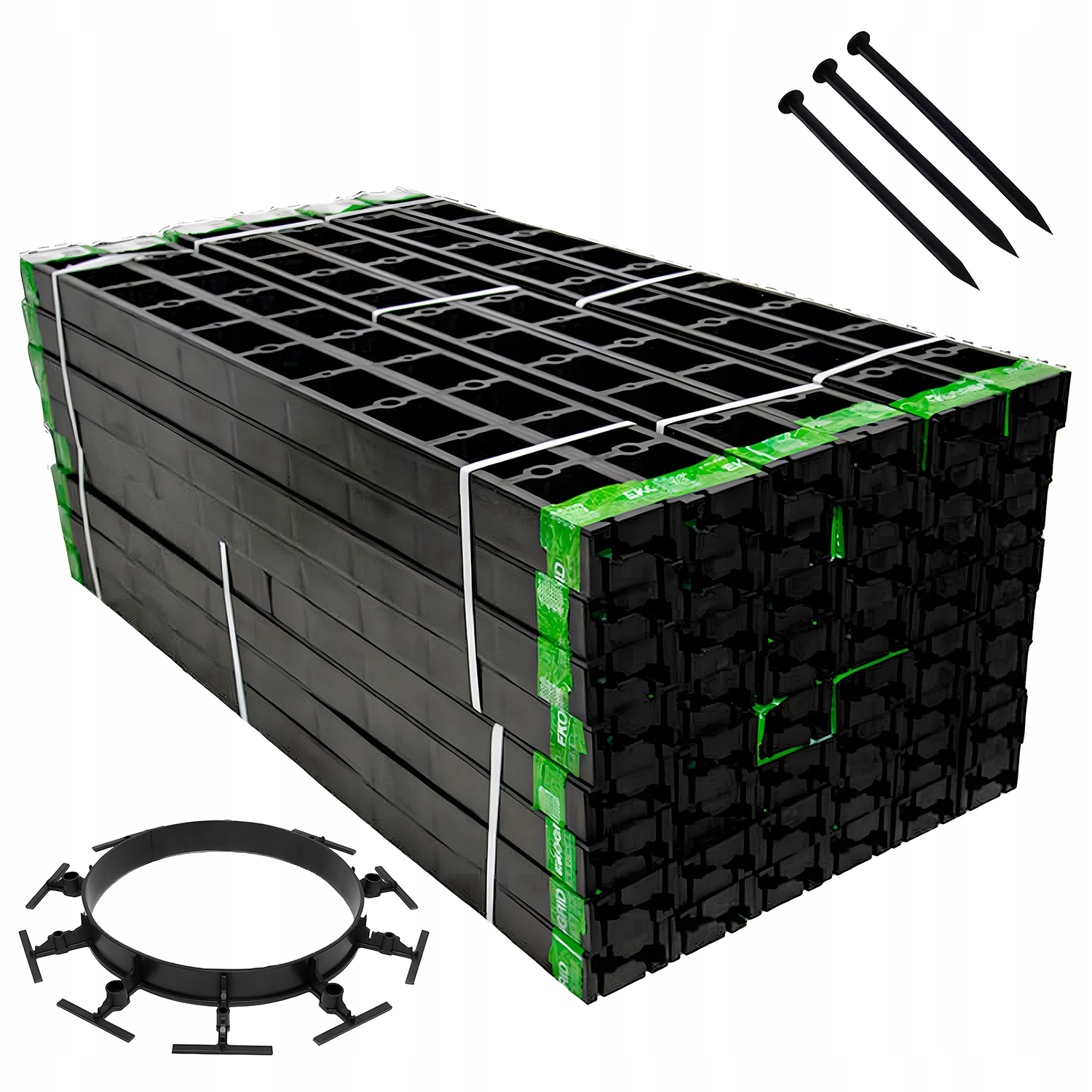 Eko-plus Obrzeże Ogrodowe Border Obrzeża Trawnikowe 50 M Kotwy 200 szt.