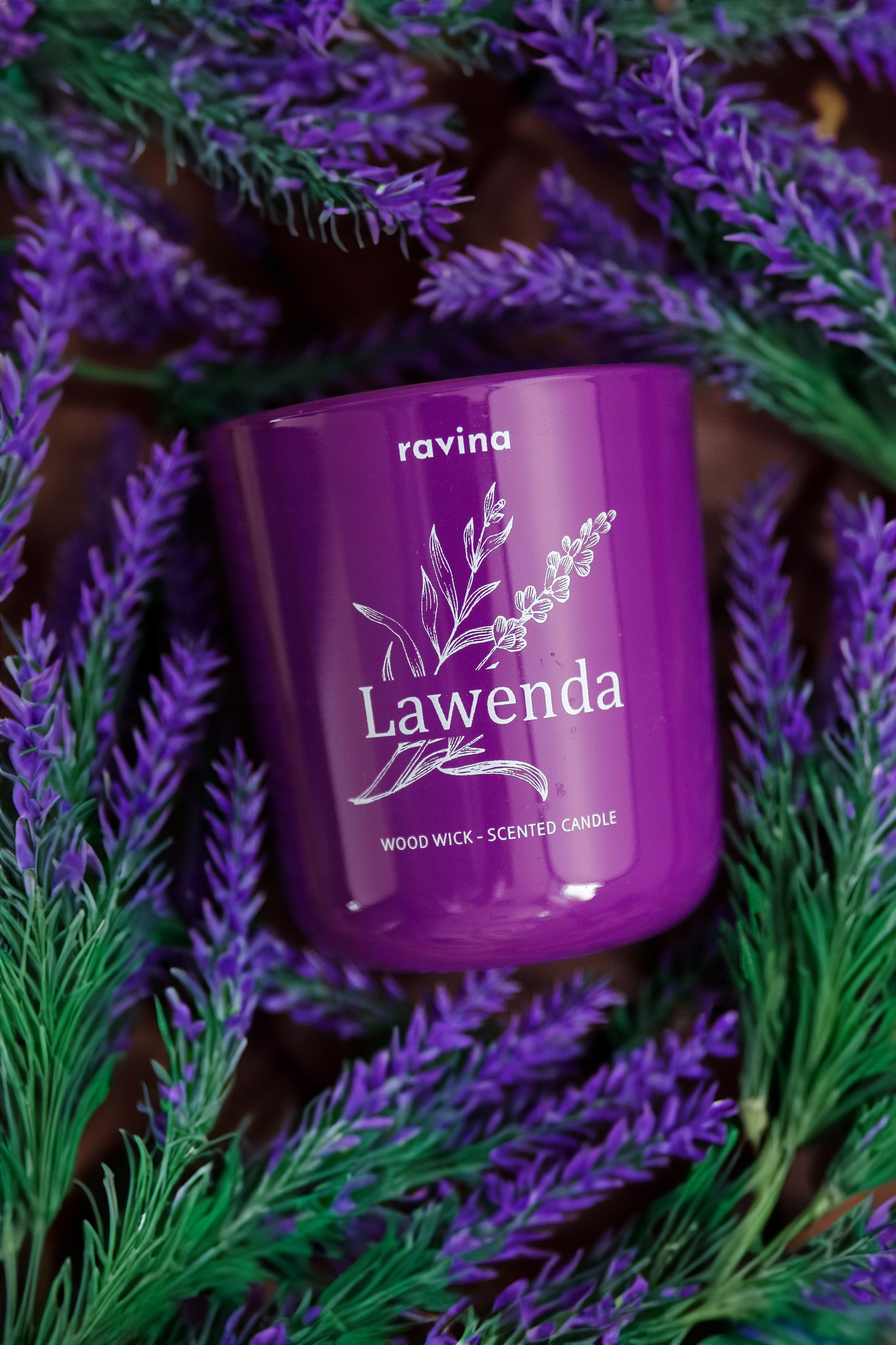 LAWENDOWA LAWENDA SOJOWA ŚWIECA ŚWIECZKA ZAPACHOWA KOMARY MOLE DOMU OGRODU Kod producenta 5904050538122