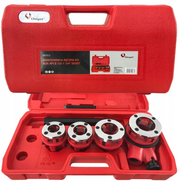 GWINTOWNICA RĘCZNA DO RUR GWINTOWNICE 4 EL NARZYNKA NARZYNKI GRZECHOTKA