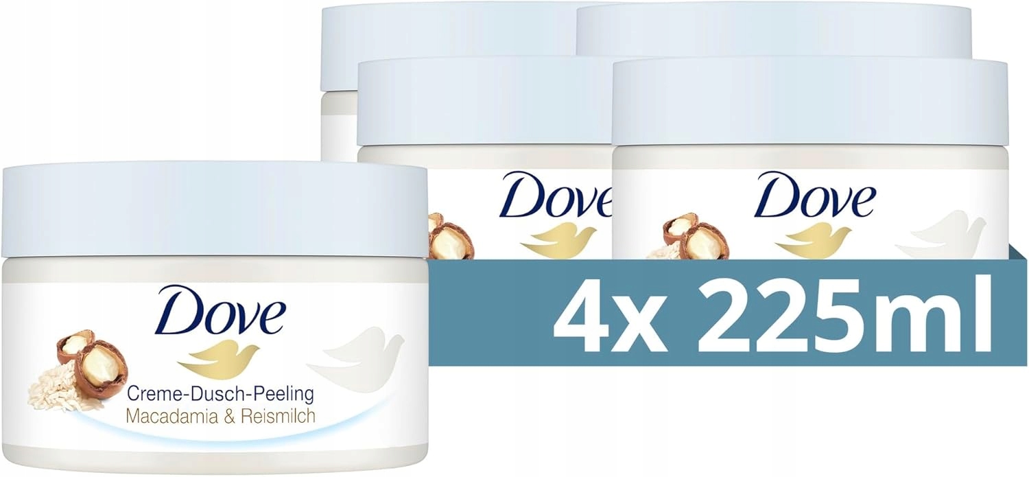 Dove Peeling Pod Prysznic Macadamia i Mleczko Ryżowe 225ml De