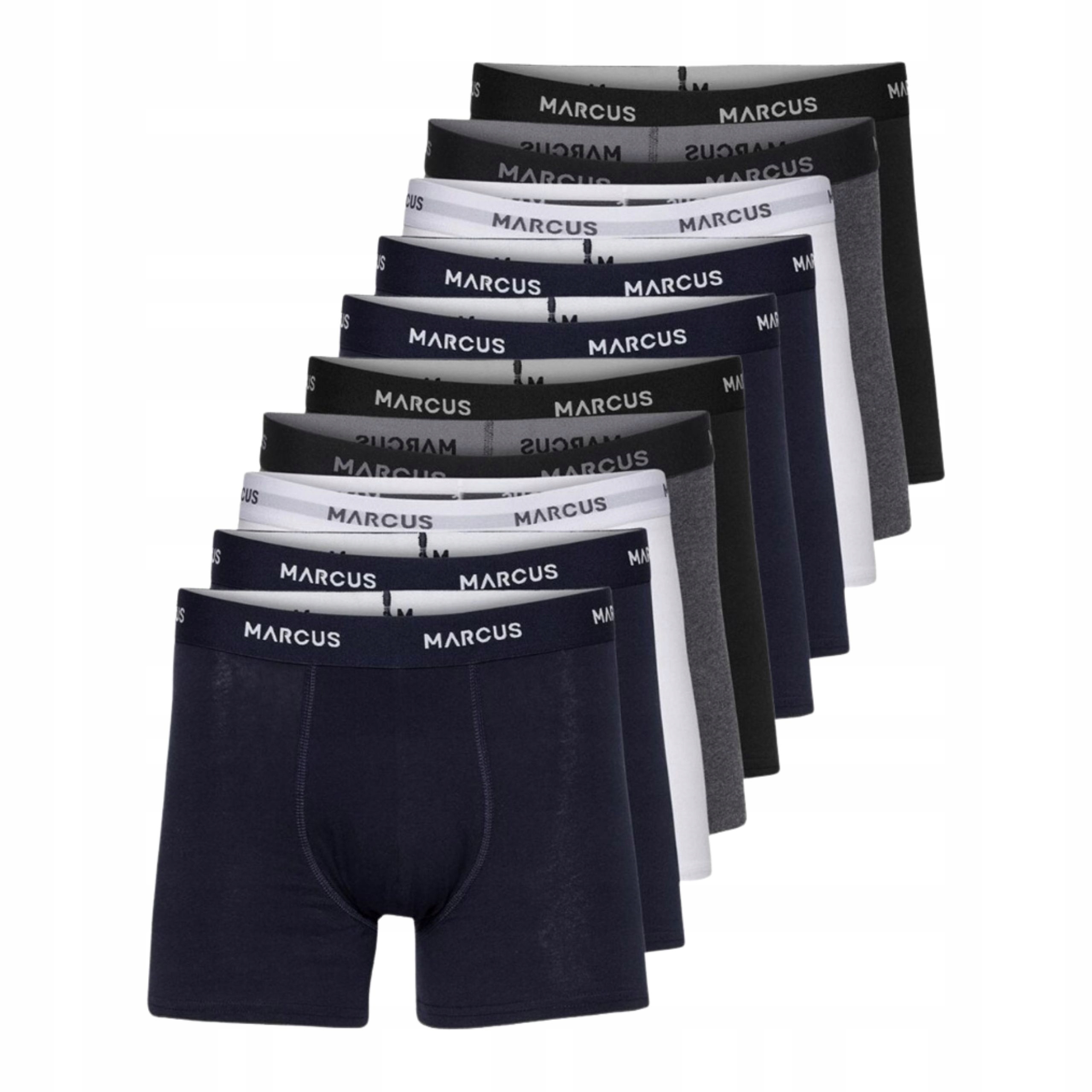 10PAK Pánské boxerky Marcus Roxy Multipack Slipy Klasické bavlněné S