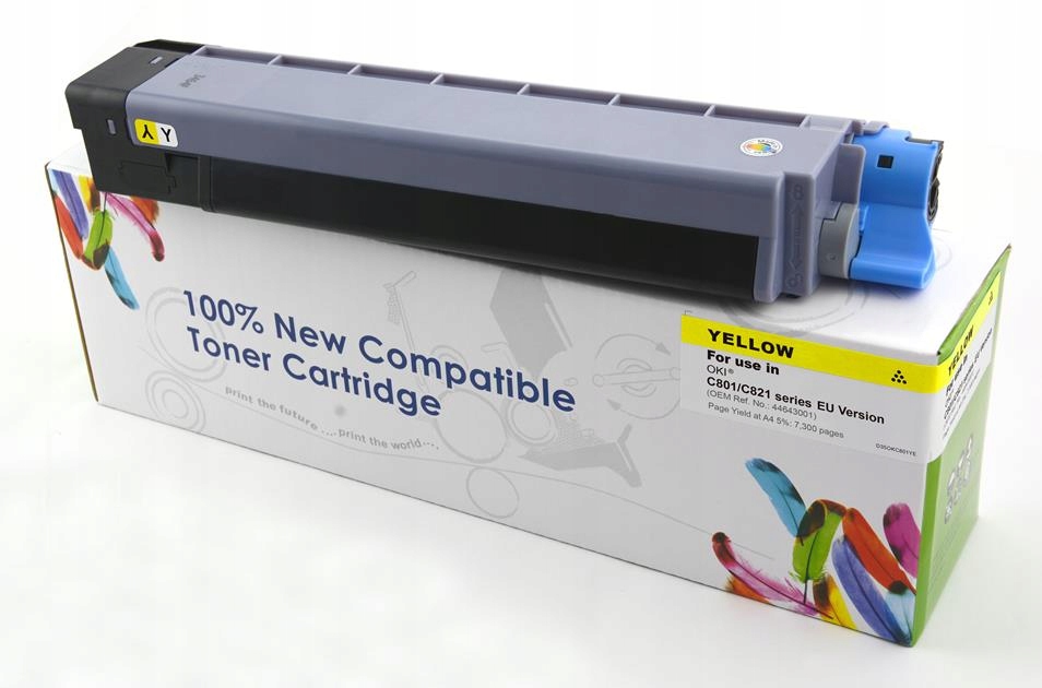 Toner Cartridge Web Yellow Oki C8600/C8800 zamiennik 43487709