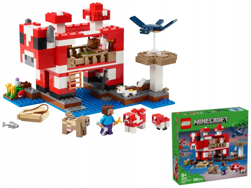 Lego 21270 Minecraft Sada Dom houbové krávy 8+ 500ks