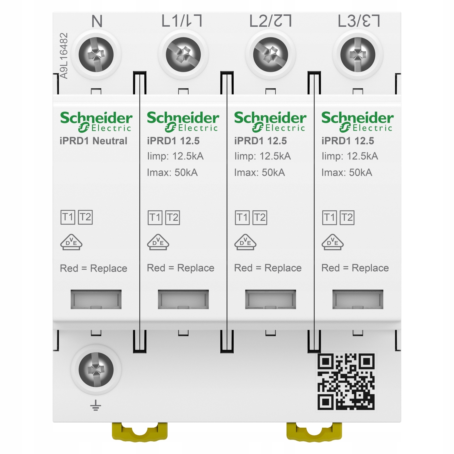 Schneider Obmedzovač Prepätia iPRD1 3P+N T1+T2 Kontakt 12,5kA A9L16482