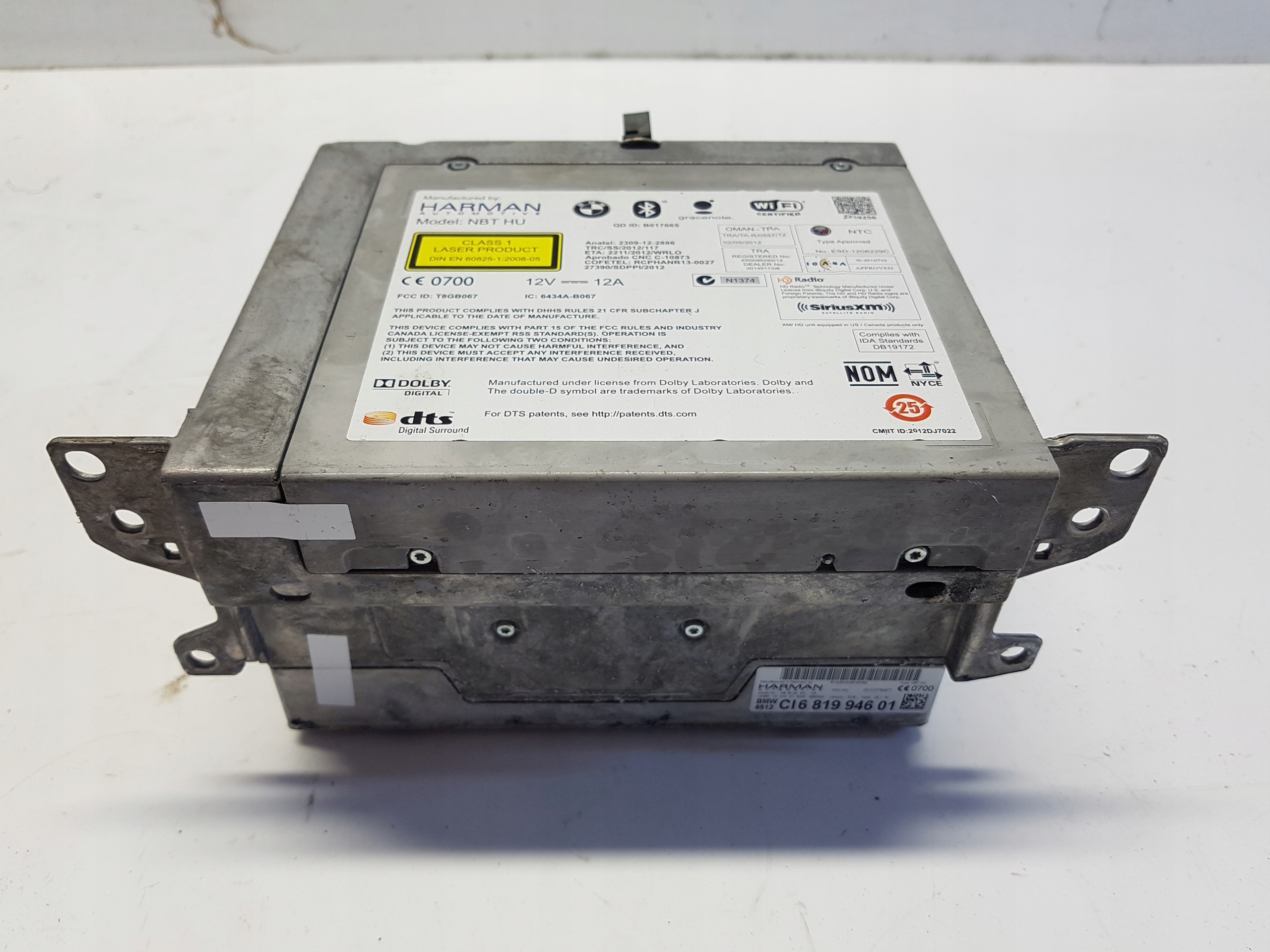 BMW I3 Radio navigation Bluetooth 6819946