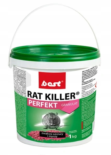

Rat Killer 1KG Granulat Na Myszy Szczury Zasusza