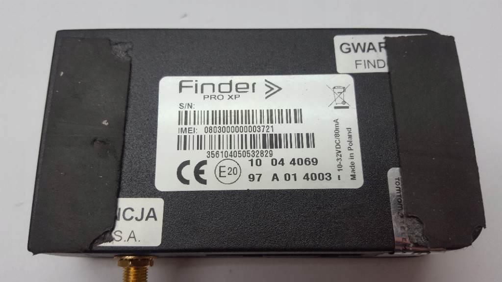 MODUŁ ANTENA LOKALIZATOR GPS FINDER PRO XP Typ samochodu Samochody osobowe