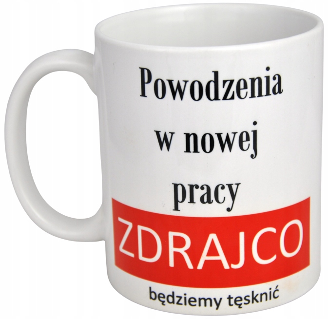 

Kubek Powodzenia W Nowej Pracy Kolega Koleżanka