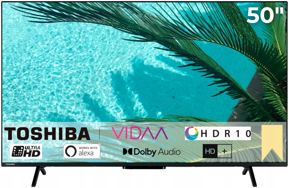 Telewizor Smart Tv Led 50" Toshiba 50UV2463DA 4K Uhd Hdr Vidaa DVB-T2 Hevc