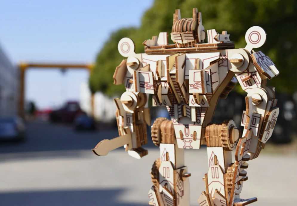 Drewniane Puzzle 3D - Optimus Prime Kolekcja ROKR