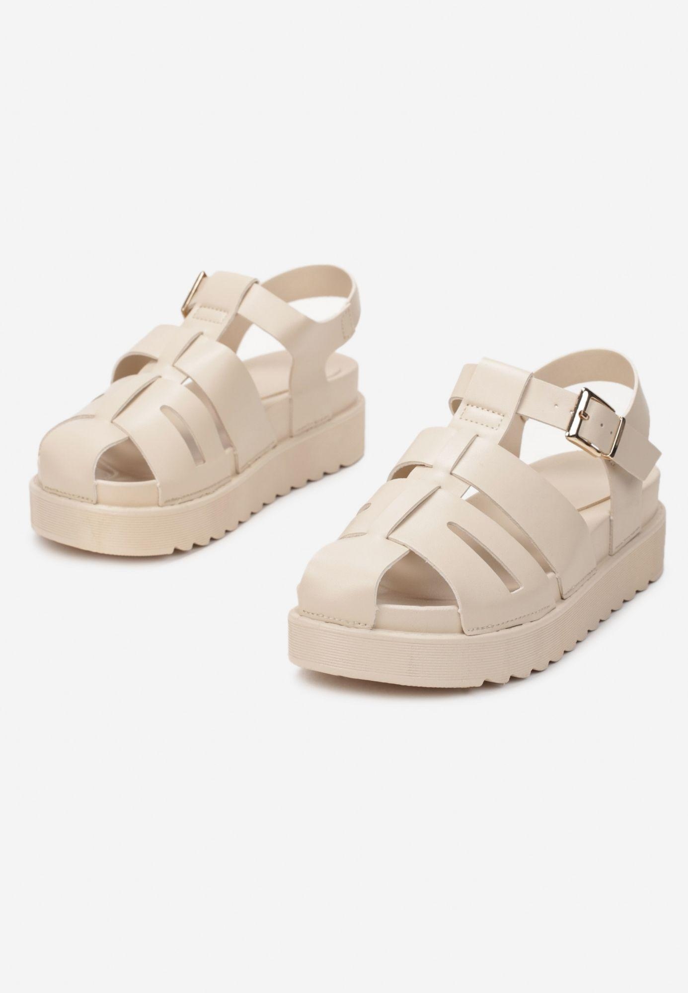 

Born2Be Beżowe Sandały damskie 37 Casual