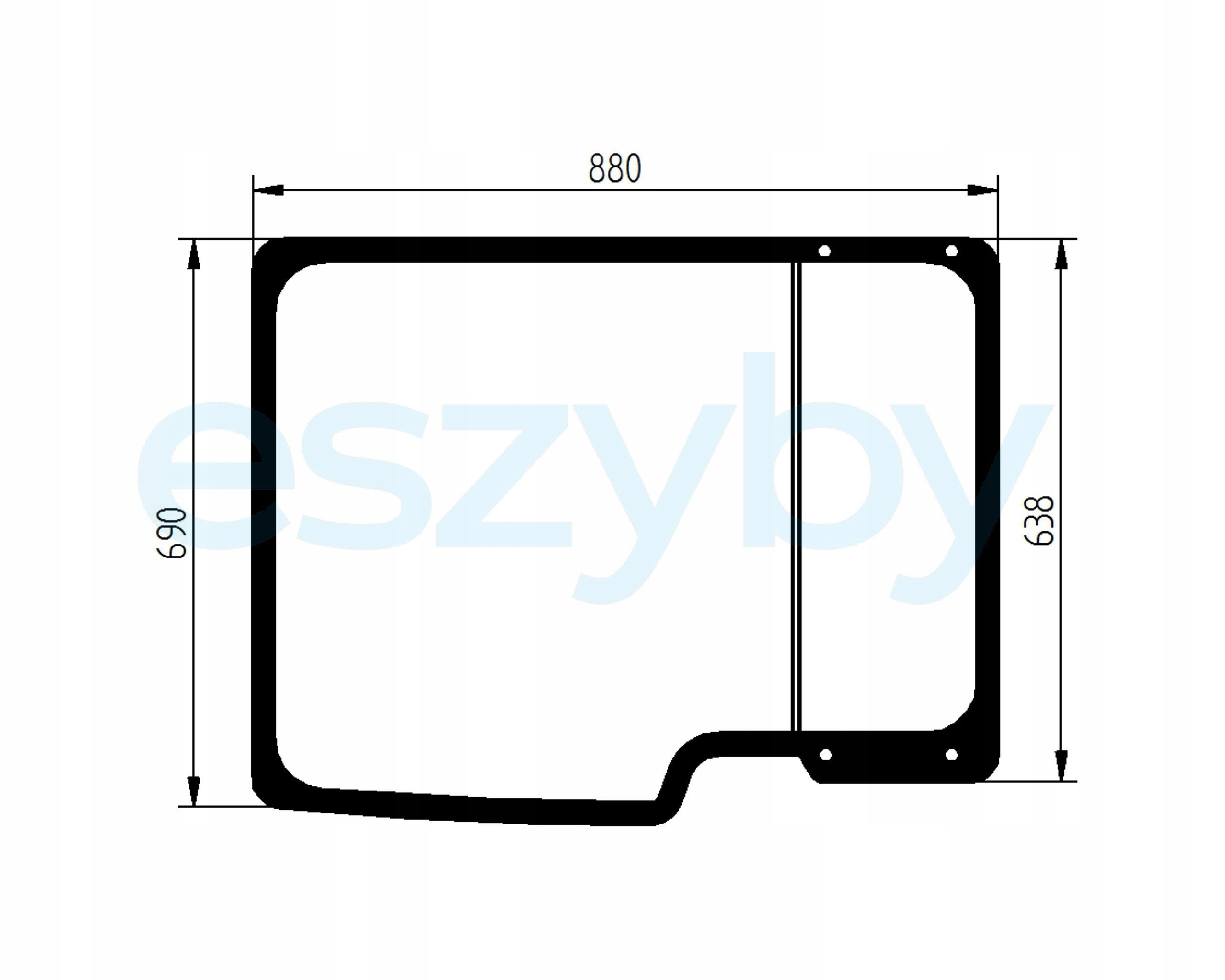 sklo nabíječka Merlo Multi Farmer zadní 077313