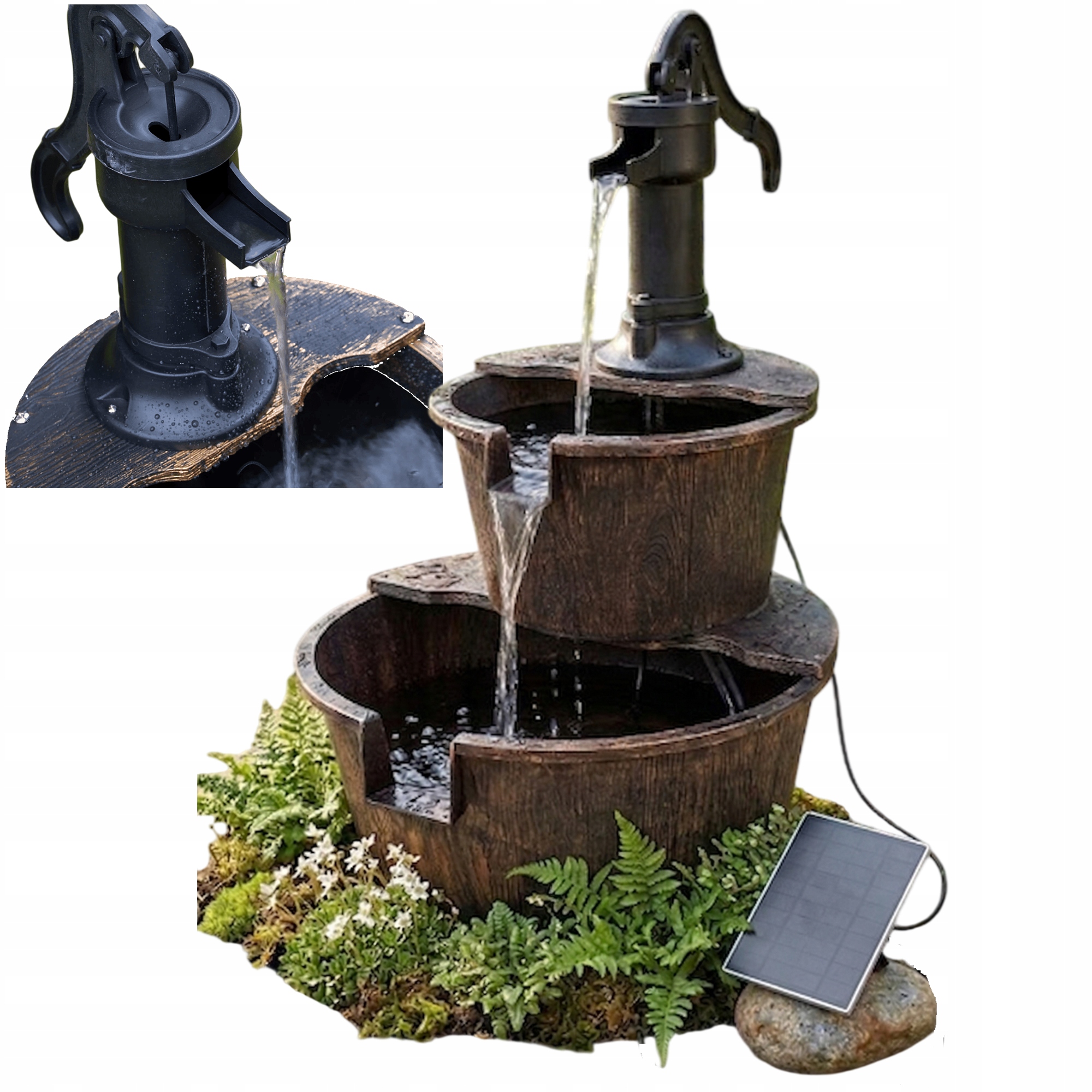 Fontána s akumulátorem Rustikální