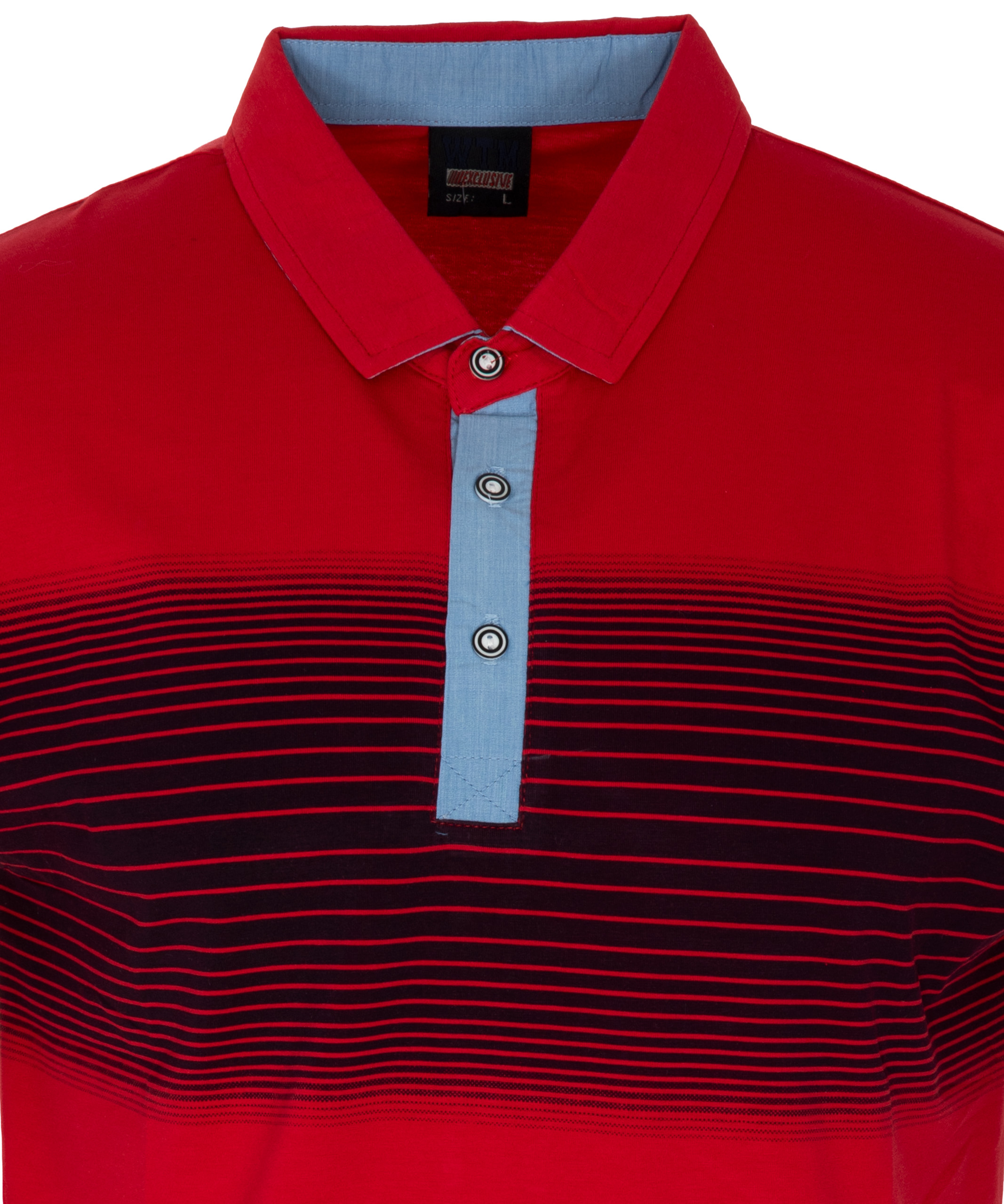 KOSZULKA męska POLO CZERWONA WZÓR rozmiar L Marka inna