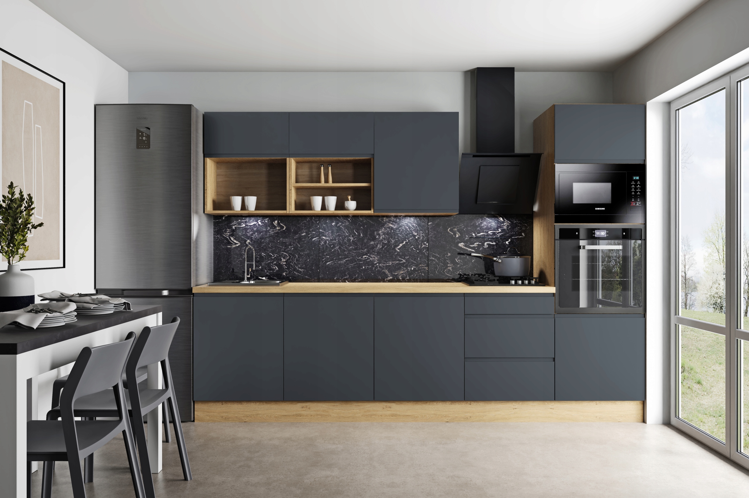 Kuchyňská sada Aurelia 300 Tafla B grafit matná