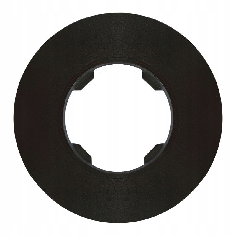 

Ramka pojedyncza plastikowa Okrągła czarna Oval