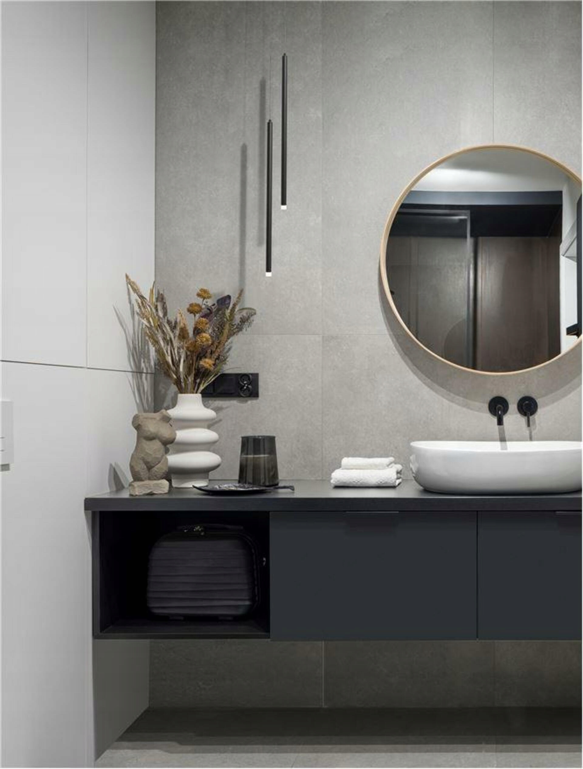 Nova Luce závěsné svítidlo Trimle černý hliník a akryl Led 3W 230V 3000K Ip