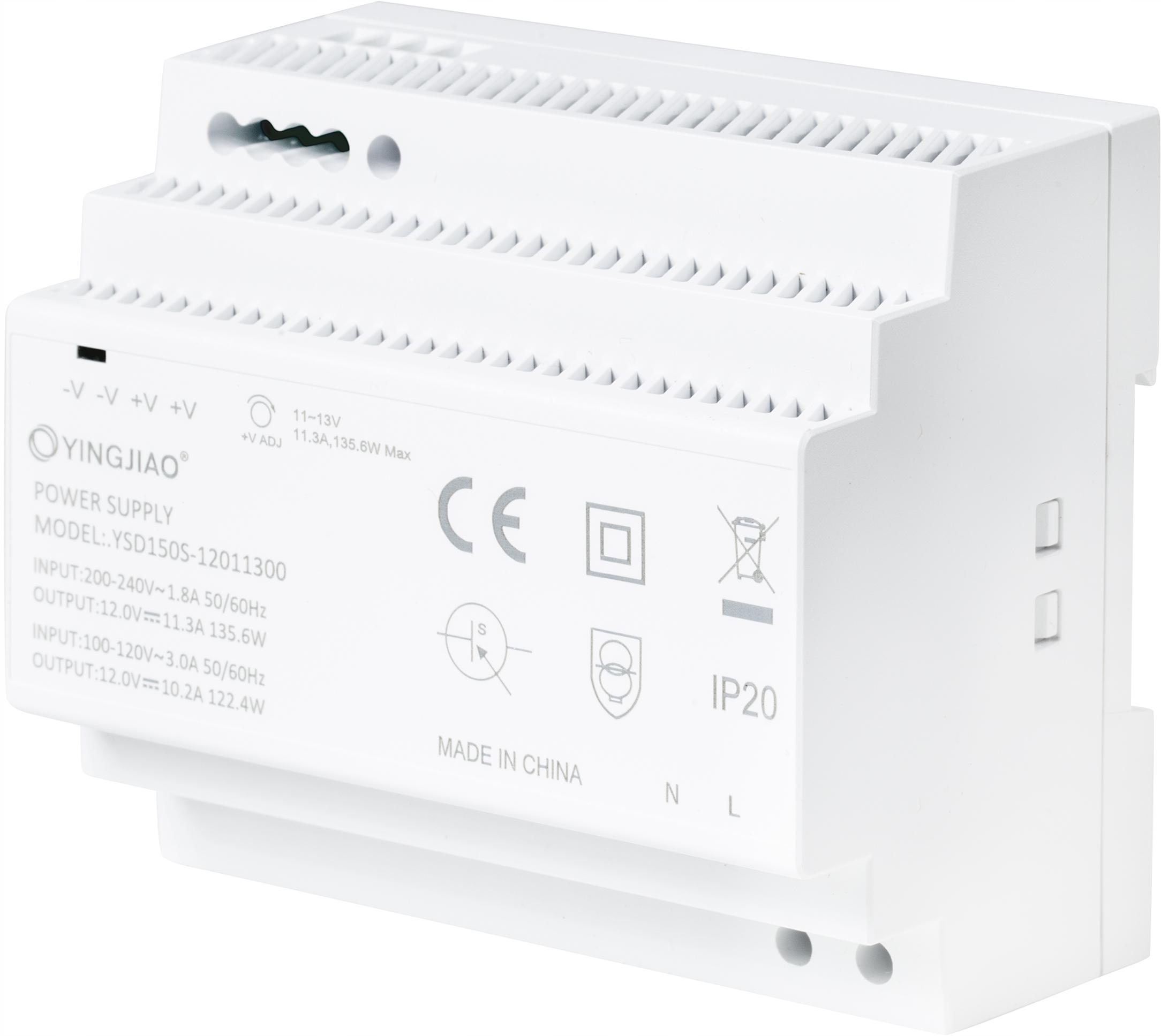 Impulsní Napájecí Zdroj Na Din Lištu Yingjiao YSD150S-12011300 12V/136W/11,3A