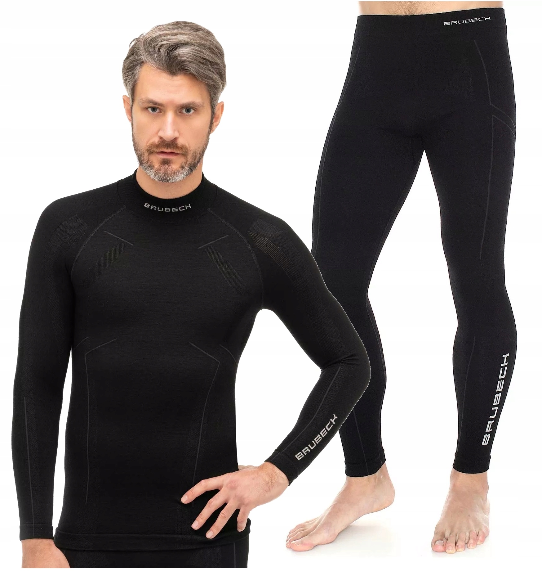 BRUBECK WOOL TURYSTYCZNA BIELIZNA TERMOAKTYWNA -M Typ nogawki długa